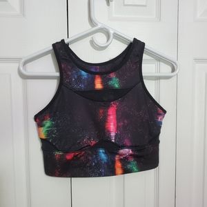 NWOT Old Navy Active galaxy patterned sports bra